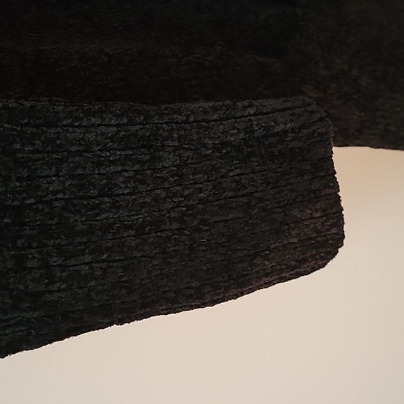 Orvis Black Open Cardigan Sweater, Size Large - Picture 4 of 10